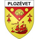 Plozévet  29 ville Stickers blason autocollant adhésif