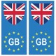 Royaume-Uni Great Britain europe drapeau Autocollant
