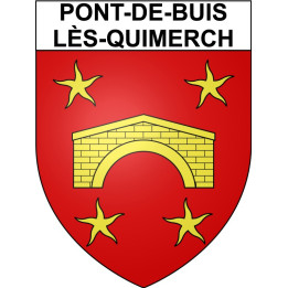 Pont-de-Buis-lès-Quimerch Sticker wappen, gelsenkirchen, augsburg, klebender aufkleber