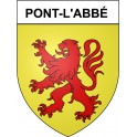 Pegatinas escudo de armas de Pont-l'Abbé adhesivo de la etiqueta engomada