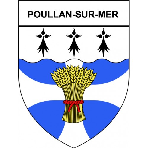 Stickers coat of arms Bazas adhesive sticker