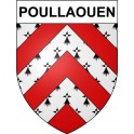 Poullaouen 29 ville Stickers blason autocollant adhésif