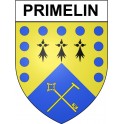 Pegatinas escudo de armas de Bazas adhesivo de la etiqueta engomada