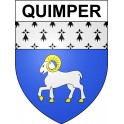 Quimper Sticker wappen, gelsenkirchen, augsburg, klebender aufkleber