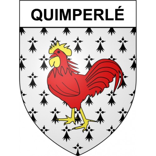 Quimperlé 29 ville Stickers blason autocollant adhésif