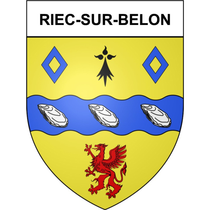 Riec-sur-Belon 29 ville Stickers blason autocollant adhésif