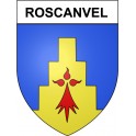 Roscanvel 29 ville Stickers blason autocollant adhésif