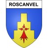 Roscanvel 29 ville Stickers blason autocollant adhésif