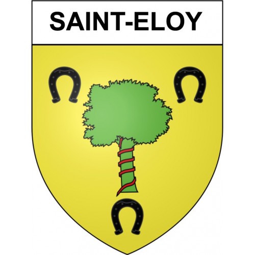 Pegatinas escudo de armas de Bazas adhesivo de la etiqueta engomada