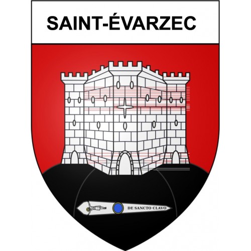 Saint-évarzec 29 ville Stickers blason autocollant adhésif
