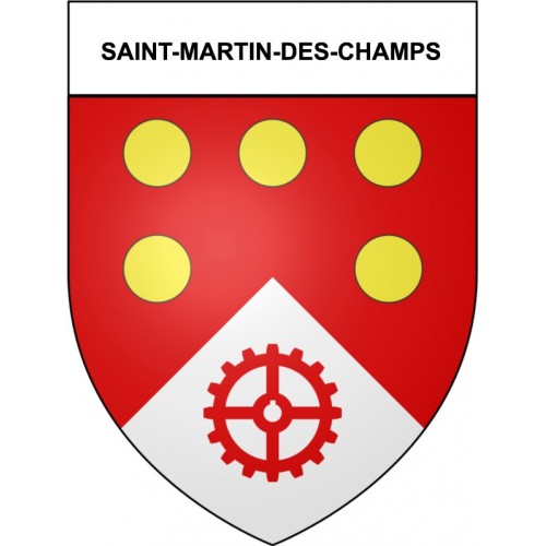 Saint-Martin-des-Champs 29 ville Stickers blason autocollant adhésif