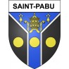 Saint-Pabu 29 ville Stickers blason autocollant adhésif