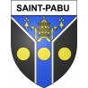 Stickers coat of arms Bazas adhesive sticker