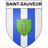 Pegatinas escudo de armas de Saint-Sauveur adhesivo de la etiqueta engomada