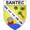 Santec 29 ville Stickers blason autocollant adhésif
