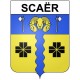 Stickers coat of arms Bazas adhesive sticker