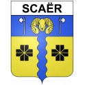 Stickers coat of arms Bazas adhesive sticker