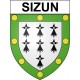 Sizun 29 ville Stickers blason autocollant adhésif
