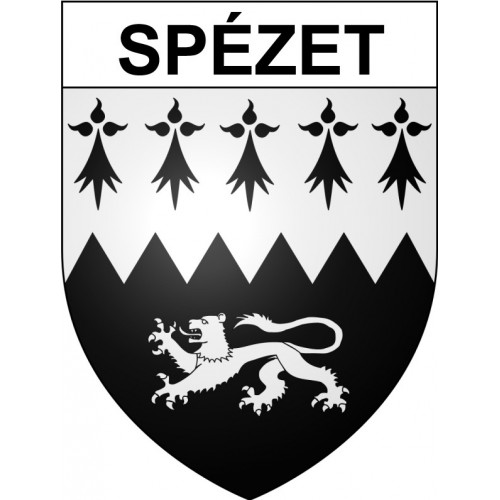 Spézet  29 ville Stickers blason autocollant adhésif