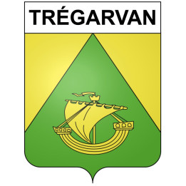 Trégarvan 29 ville Stickers blason autocollant adhésif