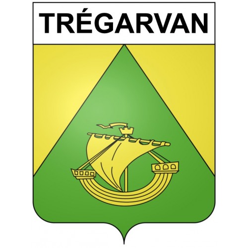 Trégarvan 29 ville Stickers blason autocollant adhésif