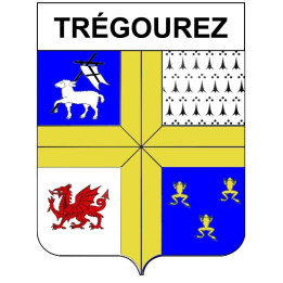 Trégourez 29 ville Stickers blason autocollant adhésif