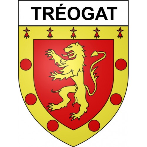 Tréogat 29 ville Stickers blason autocollant adhésif