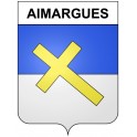 Aimargues 30 ville Stickers blason autocollant adhésif