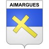 Aimargues 30 ville Stickers blason autocollant adhésif