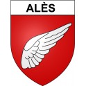 Alès 30 ville Stickers blason autocollant adhésif