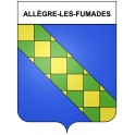 Allègre-les-Fumades 30 ville Stickers blason autocollant adhésif