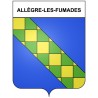 Allègre-les-Fumades 30 ville Stickers blason autocollant adhésif