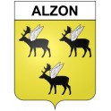 Alzon 30 ville Stickers blason autocollant adhésif