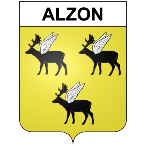 Pegatinas escudo de armas de Bazas adhesivo de la etiqueta engomada