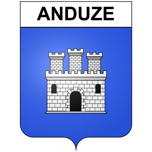 Anduze 30 ville Stickers blason autocollant adhésif