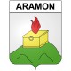 Aramon 30 ville Stickers blason autocollant adhésif