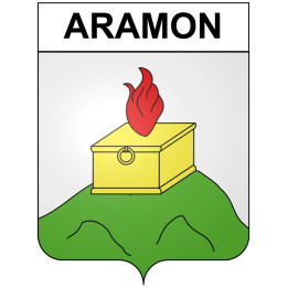 Aramon 30 ville Stickers blason autocollant adhésif