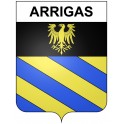 Arrigas 30 ville Stickers blason autocollant adhésif