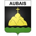 Aubais 30 ville Stickers blason autocollant adhésif