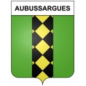 Aubussargues 30 ville Stickers blason autocollant adhésif