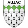 Aujac 30 ville Stickers blason autocollant adhésif