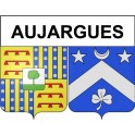 Aujargues 30 ville Stickers blason autocollant adhésif