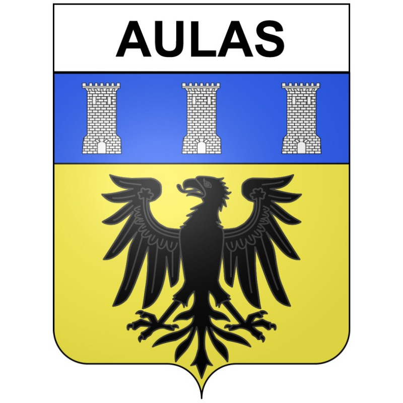 Stickers coat of arms Bazas adhesive sticker