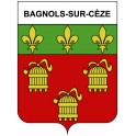 Bagnols-sur-Cèze 30 ville Stickers blason autocollant adhésif