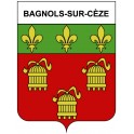 Stickers coat of arms Bazas adhesive sticker