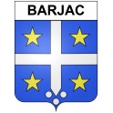 Barjac 30 ville Stickers blason autocollant adhésif