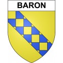 Baron 30 ville Stickers blason autocollant adhésif