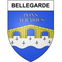 Stickers coat of arms Bazas adhesive sticker