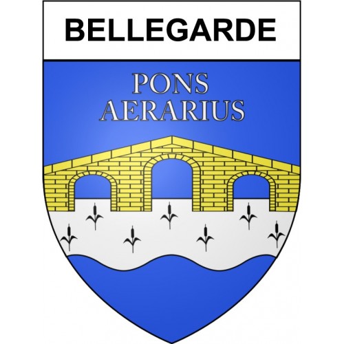 Bellegarde 30 ville Stickers blason autocollant adhésif