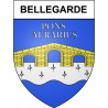 Bellegarde 30 ville Stickers blason autocollant adhésif